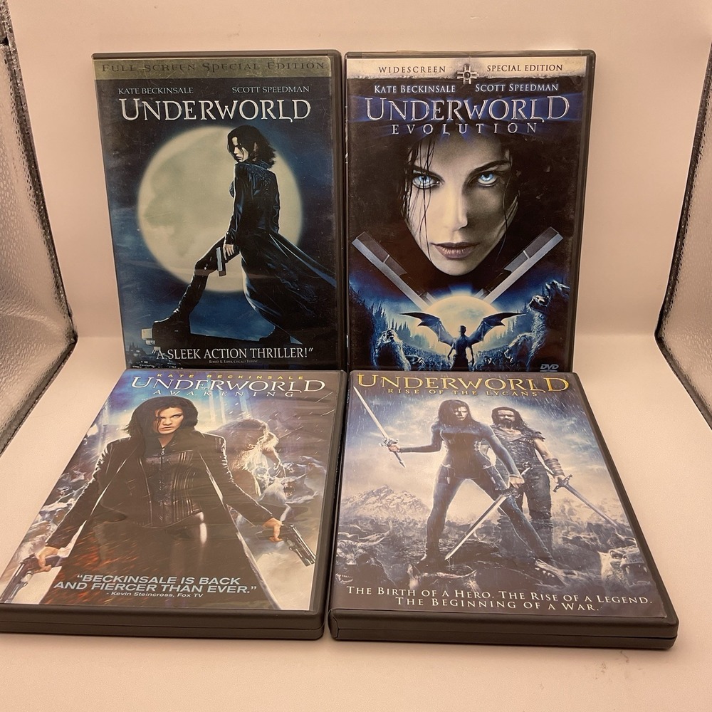 (4x DVD Bundle) Underworld '03 Evolution '06 Rise of the Lycans '09 Awakening 12